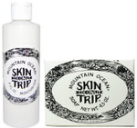 Mountain Ocean Skin Trip Moisturizer and Skin Trip Soap (Coconut) Bundle with Aloe Vera, 8 oz. and 4.5 oz