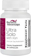 Bariatric Advantage Ultra Solo With Iron Daily Multivitamin For Gastric Bypass Surgery And Sleeve Gastrectomy Patients, Includes Vitamin B12, C, D, K, Thiamin And Copper - 30 Count Bariatric Advantage Ultra Solo With Iron Daily Multivitamin For Gastric Bypass Surgery And Sleeve Gastrectomy Patients, Includes Vitamin B12, C, D, K, Thiamin And Copper - 30 Count