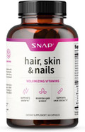 Snap Supplements Hair, Skin And Nails Vitamins, Support Hair Growth, Nourish Skin And Nails With Biotin, Collagen, Kelp, Bamboo And Other Vitamins, Radiant Skin, Strong Hair And Nails, 60 Capsules Snap Supplements Hair, Skin And Nails Vitamins, Support Hair Growth, Nourish Skin And Nails With Biotin, Collagen, Kelp, Bamboo And Other Vitamins, Radiant Skin, Strong Hair And Nails, 60 Capsules