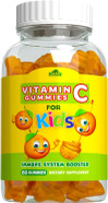 Alfa Vitamins Vitamin C Gummies For Kids With 250Mg, Immune System Support, Daily Antioxidant For Kids, Natural Orange Flavor - 100 Gummies