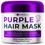 Purple Hair Mask - Deep Conditioner And Toner For Blonde, Brassy Hair - Hydrating Repair And After Bleach Treatment For Damaged And Dry Hair - Moisture Conditioning For Bleached Women And Men Purple Hair Mask - Deep Conditioner And Toner For Blonde, Brassy Hair - Hydrating Repair And After Bleach Treatment For Damaged And Dry Hair - Moisture Conditioning For Bleached Women And Men