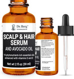 Dr Berg'S (All In One) Hair Growth Serum W/Jojoba Oil & Castor Oil For Fuller Thicker Hair | Contains 13 Plant-Based All Natural Hair Growth Oils | Added Vitamin E & D For Enhancement | 2 Fl Oz