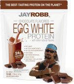 Jay Robb Chocolate Egg White Protein Powder, Low Carb, Keto, Vegetarian, Gluten Free, Lactose Free, No Sugar Added, No Fat, No Soy, Nothing Artificial, Non-Gmo, Best-Tasting, (12 Oz, Chocolate)