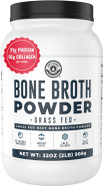 16Oz Bone Broth Protein Powder From Grass Fed Beef - Unflavored, Single Ingredient - Rich In Collagen, Glucosamine, Gelatin, Paleo Protein Powder, Gut-Friendly, Non-Gmo Ingredients, Dairy-Free Protein