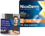 Nicoderm Cq Step 2 Nicotine Patches To Help Quit Smoking With Behavioral Support Program - Stop Smoking Aid, 14 Mg, 14 Count