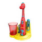 Brusheezã¢Â® Kidsã¢Â Electric Toothbrush Set - Safe & Effective For Ages 3+ - Parent Tested & Approved With Gentle Bristles, 2 Brush Heads, Rinse Cup, 2-Minute Timer, & Storage Base (Pepper The Dino) Brusheezã¢Â® Kidsã¢Â Electric Toothbrush Set - Safe & Effective For Ages 3+ - Parent Tested & Approved With Gentle Bristles, 2 Brush Heads, Rinse Cup, 2-Minute Timer, & Storage Base (Pepper The Dino)