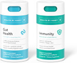 Health By Habit Inner Strength Kit - Gut Health (60 Capsules) & Immunity (60 Capsules) Supplement - Support A Healthy Digestive System, Immune Health, Antioxidant Levels, Probiotic, Prebiotic, Vegan Health By Habit Inner Strength Kit - Gut Health (60 Capsules) & Immunity (60 Capsules) Supplement - Support A Healthy Digestive System, Immune Health, Antioxidant Levels, Probiotic, Prebiotic, Vegan