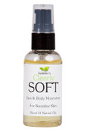 Clearly Soft Gentle Face And Body Oil For Sensitive Skin | Hydrate, Moisturize, Soothe Dry Skin | Natural And Organic Ingredients For Smooth Soft Skin | Made In Usa (2 Oz)
