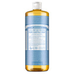 Dr. Bronner'S - Pure-Castile Liquid Soap (Baby Unscented, 32 Ounce) - Made With Organic Oils, 18-In-1 Uses: Face, Hair, Laundry And Dishes, For Sensitive Skin & Babies, No Added Fragrance, Vegan Dr. Bronner'S - Pure-Castile Liquid Soap (Baby Unscented, 32 Ounce) - Made With Organic Oils, 18-In-1 Uses: Face, Hair, Laundry And Dishes, For Sensitive Skin & Babies, No Added Fragrance, Vegan