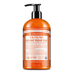 Dr. Bronner'S - Organic Sugar Soap (Tea Tree, 12 Ounce) - Made With Organic Oils, Sugar And Shikakai Powder, 4-In-1 Uses: Hands, Body, Face And Hair, Cleanses, Moisturizes And Nourishes, Vegan