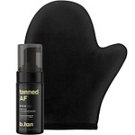 B.Tan Dark Self Tanner Mini Kit | Get Tanned Travel Bundle - Mini Dark Self Tanner Mousse With Self Tanning Mitt Applicator, 1 Hour Sunless Tanner, Fast Self Tan, Vegan, Cruelty Free, 3 Fl Oz