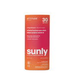 Attitude Mineral Sunscreen Stick With Zinc Oxide, Spf 30, Ewg Verified, Plastic-Free, Broad Spectrum Uva/Uvb Protection, Dermatologically Tested, Vegan, Orange Blossom, 2.1 Ounces