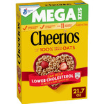 Cheerios Cereal, Limited Edition Happy Heart Shapes, Heart Healthy Cereal With Whole Grain Oats, Mega Size, 21.7 Oz Cheerios Cereal, Limited Edition Happy Heart Shapes, Heart Healthy Cereal With Whole Grain Oats, Mega Size, 21.7 Oz