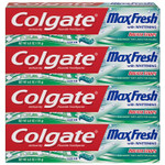 Colgate Max Fresh Whitening Toothpaste With Breath Strips, Clean Mint, 6 Ounce Tube, 4 Pack Colgate Max Fresh Whitening Toothpaste With Breath Strips, Clean Mint, 6 Ounce Tube, 4 Pack