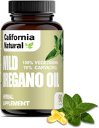 Wild Oregano Oil Vegetarian Soft Capsules - California Natural - Immune System & Digestive Support - Promote Gut Health & Healthy Digestion - 100% Vegetarian - 70% Carvacrol - Herbal 90 Count