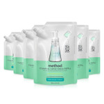 Method Foaming Hand Soap, Refill, Coconut Water, 28 Oz, 6 Pack, Packaging May Vary