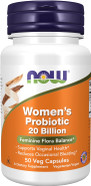 Now Supplements, Women'S Probiotic, 20 Billion, Specially Formulated Using Three Clinically Tested Probiotic Strains, 50 Veg Capsules
