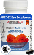 Bricker Labs Vision Matters Eye Health Vitamins, Natural Lutein Floraglo And Zeaxanthin, Help Protect Vision Health From Aging, And Digital Blue Light, 60 Softgels
