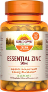 Sundown Zinc 50Mg, Supports Immune And Antioxidant Health, 100 Caplets (Pack Of 3)