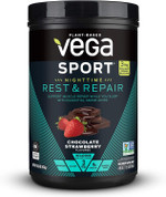 Vega Nighttime Rest & Repair Protein Powder, Chocolate Strawberry - 18G Vegan Plant Protein, 3Mg Melatonin, Magnesium For Women & Men, 15 Oz (Packaging May Vary) Vega Nighttime Rest & Repair Protein Powder, Chocolate Strawberry - 18G Vegan Plant Protein, 3Mg Melatonin, Magnesium For Women & Men, 15 Oz (Packaging May Vary)