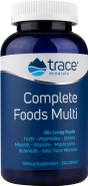Trace Minerals | Complete Foods Multi | Multi-Vitamin Supports Energy, Overall Health, Digestion, Packed With 80+ Living Foods | All Natural, Gluten Free | 240 Tablets