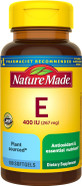 Nature Made Vitamin E 267 Mg (400 Iu) D-Alpha, Dietary Supplement For Antioxidant Support, 100 Softgels, 100 Day Supply
