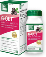 Bell G-Out Uric Acid Cleanse | Recommended For Gout - A Unique Blend Of Herbal Extracts That Helps Maintain Uric Acid Levels Within The Normal Range | 60 Capsules