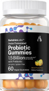 Probiotic Gummies | 60 Count | 1.5 Billion Effective Cells | Doctor Formulated | Vegan, Non-Gmo, And Gluten Free Supplement For Women And Men | Tropical Flavor | Berkshire Labs By Horbaach