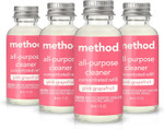 Method All-Purpose Cleaner Concentrates Refills, Pink Grapefruit, 4 Recyclable 1 Fl Oz Refills Method All-Purpose Cleaner Concentrates Refills, Pink Grapefruit, 4 Recyclable 1 Fl Oz Refills