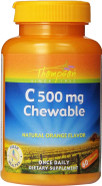 Thompson C Tablets, Orange, 500 Mg, Chewable, 60 Count (Pack Of 2)