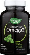 Nature'S Way Ultra Pure Omega3 Fish Oil 1250 Mg Epa/Dha Mint Flavored 60 Softgels Nature'S Way Ultra Pure Omega3 Fish Oil 1250 Mg Epa/Dha Mint Flavored 60 Softgels