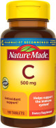 Nature Made Vitamin C 500 Mg, Dietary Supplement For Immune Support, 100 Tablets, 100 Day Supply Nature Made Vitamin C 500 Mg, Dietary Supplement For Immune Support, 100 Tablets, 100 Day Supply