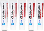 (5 Pack) Globe Clotrimazole 1% Cream (1 Oz) Relieves The Itching, Burning, Cracking And Scaling Associated Athletes Foot, Jock Itch, Ringworm And More (5 Pack) Globe Clotrimazole 1% Cream (1 Oz) Relieves The Itching, Burning, Cracking And Scaling Associated Athletes Foot, Jock Itch, Ringworm And More