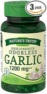 Nature'S Truth High Strength Odorless Garlic 1200 Mg Quick Release Softgels - 120, Pack Of 3