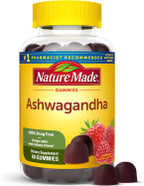Nature Made Ashwagandha Gummies, Vegan, Ksm 66 Ashwagandha For Stress Support, 60 Count, 30 Day Supply