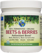 Whole Earth & Sea From Natural Factors, Beets & Berries Antioxidant Boost With Beets, Acai & More, 6.6 Oz Powder Whole Earth & Sea From Natural Factors, Beets & Berries Antioxidant Boost With Beets, Acai & More, 6.6 Oz Powder