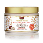 African Pride Moisture Miracle Moroccan Clay & Shea Butter Heat Activated Masque - For Natural Coils & Curls, Detoxes & Softens, Removes Impurities & Product Build-Up From Hair 12 Oz African Pride Moisture Miracle Moroccan Clay & Shea Butter Heat Activated Masque - For Natural Coils & Curls, Detoxes & Softens, Removes Impurities & Product Build-Up From Hair 12 Oz