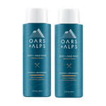 Oars + Alps Mens Moisturizing Body And Face Wash, Skin Care Infused With Vitamin E And Antioxidants, Sulfate Free, Mandarin Woods, 13.5Oz, 2 Pack