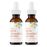 Asutra Anti-Aging 20% Vitamin C Serum, 1 Fl Oz (2Pk) | Boost Collagen | Helps Fade Sun Spots & Wrinkle Appearance | Ferulic & Hyaluronic Acid, Vitamin E, Aloe, Jojoba Asutra Anti-Aging 20% Vitamin C Serum, 1 Fl Oz (2Pk) | Boost Collagen | Helps Fade Sun Spots & Wrinkle Appearance | Ferulic & Hyaluronic Acid, Vitamin E, Aloe, Jojoba