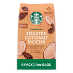 Starbucks Naturally Flavored Ground Coffee, Toasted Coconut Mocha 100% Arabica, Limited Edition, 6 Bags (11 Oz)