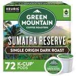 Green Mountain Coffee Roasters Sumatra Reserve Keurig Single-Serve K-Cup Pods, Dark Roast Coffee, 72 Count (6 Packs Of 12) Green Mountain Coffee Roasters Sumatra Reserve Keurig Single-Serve K-Cup Pods, Dark Roast Coffee, 72 Count (6 Packs Of 12)