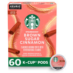 Starbucks K-Cup Coffee Pods, Brown Sugar Cinnamon Naturally Flavored Coffee For Keurig Coffee Makers, 100% Arabica, Limited Edition, 6 Boxes (60 Pods Total) Starbucks K-Cup Coffee Pods, Brown Sugar Cinnamon Naturally Flavored Coffee For Keurig Coffee Makers, 100% Arabica, Limited Edition, 6 Boxes (60 Pods Total)