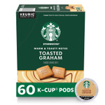 Starbucks Flavored K-Cup Coffee Pods, Toasted Graham For Keurig Brewers, 6 Boxes (60 Pods Total)