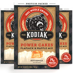 Kodiak Cakes Protein Pancake Power Cakes, Flapjack And Waffle Baking Mix, 20 Buttermilk 60 Ounce (Pack Of 3)