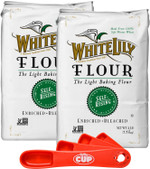 White Lily Non-Gmo Self Rising Flour 5 Lb Bag (Pack Of 2) By The Cup Swivel Spoons White Lily Non-Gmo Self Rising Flour 5 Lb Bag (Pack Of 2) By The Cup Swivel Spoons