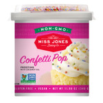Miss Jones Baking 90% Organic Birthday Buttercream Frosting, Perfect For Icing And Decorating, Vegan-Friendly: Confetti Pop (Pack Of 1) Miss Jones Baking 90% Organic Birthday Buttercream Frosting, Perfect For Icing And Decorating, Vegan-Friendly: Confetti Pop (Pack Of 1)