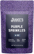 Judee'S Purple Sprinkles 4 Oz - Gluten-Free And Nut-Free - Brighten Up Your Baked Goods - Great For Cookie And Cake Decoration - Use For Baking And As Dessert And Ice Cream Toppings Judee'S Purple Sprinkles 4 Oz - Gluten-Free And Nut-Free - Brighten Up Your Baked Goods - Great For Cookie And Cake Decoration - Use For Baking And As Dessert And Ice Cream Toppings
