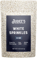 Judee'S White Sprinkles 4 Oz - Gluten-Free And Nut-Free - Brighten Up Your Baked Goods - Great For Cookie And Cake Decoration - Use For Baking And As Dessert And Ice Cream Toppings Judee'S White Sprinkles 4 Oz - Gluten-Free And Nut-Free - Brighten Up Your Baked Goods - Great For Cookie And Cake Decoration - Use For Baking And As Dessert And Ice Cream Toppings