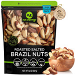 Nut Cravings - Brazil Nuts Roasted & Salted - No Shell, Whole (32Oz - 2 Lb) Bulk Nuts Packed Fresh In Resealable Bag - Healthy Protein Food Snack, All Natural, Keto Friendly, Vegan, Kosher Nut Cravings - Brazil Nuts Roasted & Salted - No Shell, Whole (32Oz - 2 Lb) Bulk Nuts Packed Fresh In Resealable Bag - Healthy Protein Food Snack, All Natural, Keto Friendly, Vegan, Kosher
