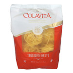 Colavita Green/White Tagliolini Nest: Vibrant Duo-Toned Pasta - Add Color & Flavor To Your Dishes (Pack Of 10)